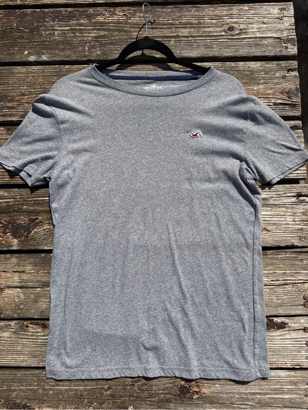 Hollister Gray Heather Crew Neck Tee